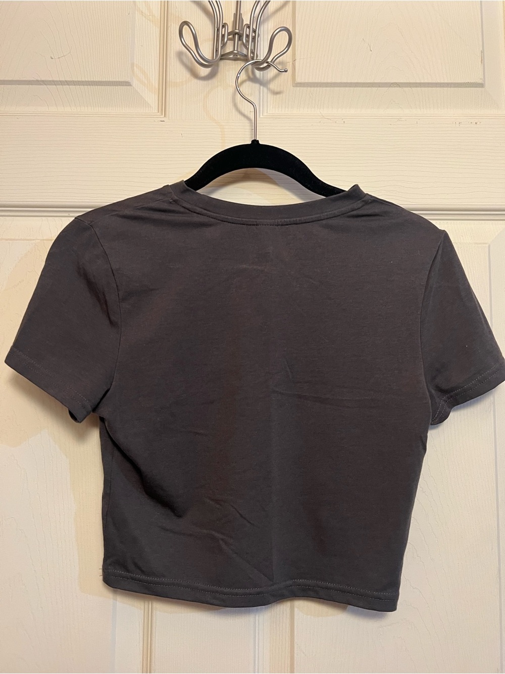 SHEIN Dark Gray Racing Car Graphic cropped Tee - Picture 4 of 5